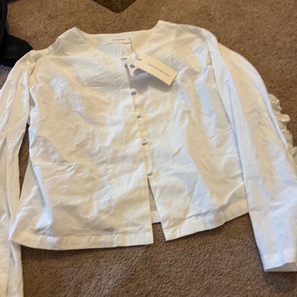 NWT commense white blouse small - Picture 4 of 10
